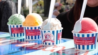 Uncle Louie G's serving Italian ice at a Houston event