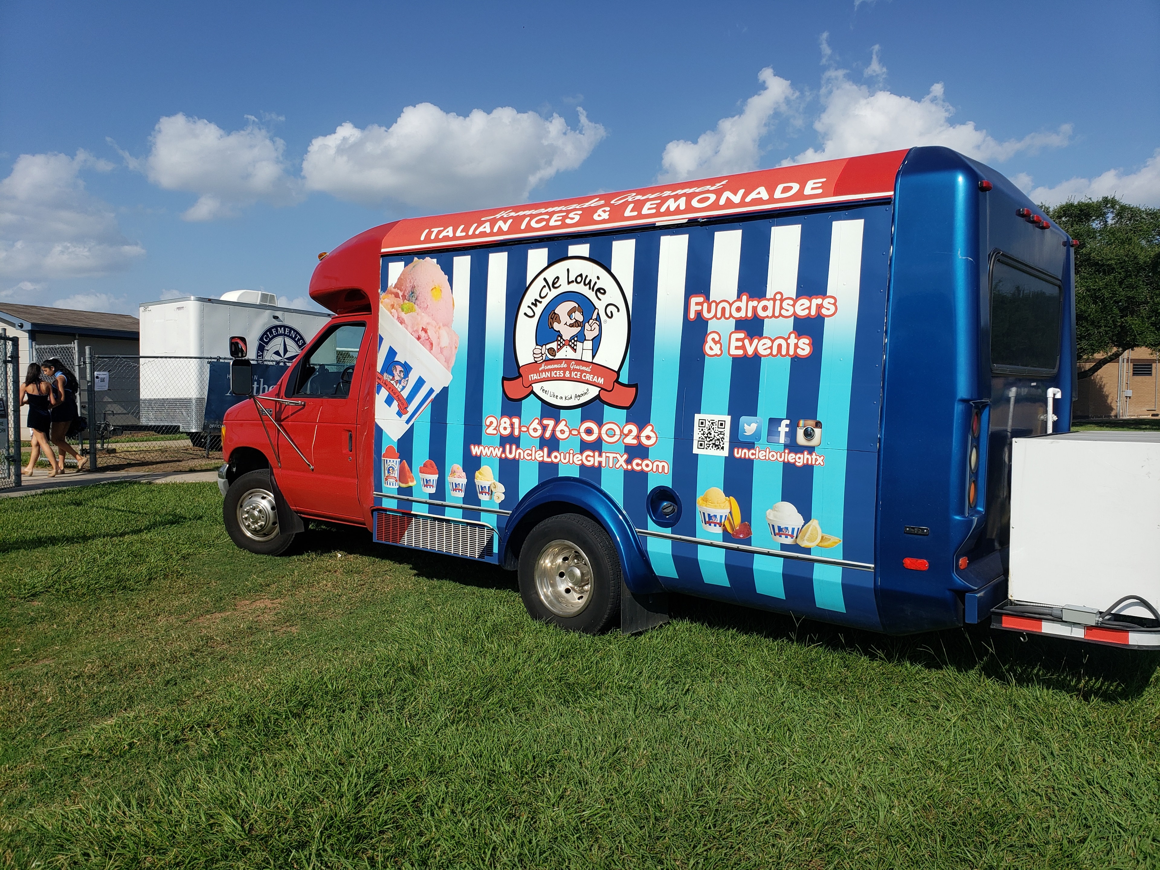 Close-up of Uncle Louie G's gourmet Italian ice