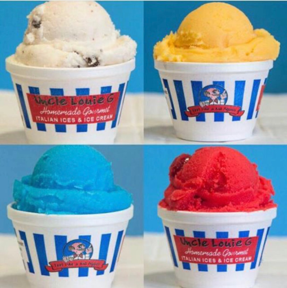 Vanilla Oreo Italian ice flavor