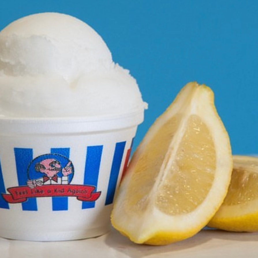 Lemon Italian ice flavor